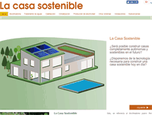 Tablet Screenshot of lacasasostenible.com